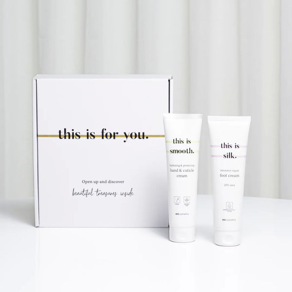 hand & cuticle cream (150ml) + foot cream (150ml)